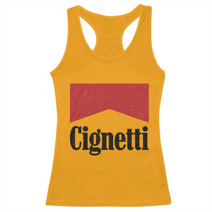 Cignetti Retro Red Box Racerback Tank Top Indiana Game Day Sports Fan TS02 Gold Print Your Wear