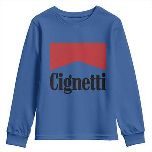 Cignetti Retro Red Box Youth Sweatshirt Indiana Game Day Sports Fan TS02 Royal Blue Print Your Wear