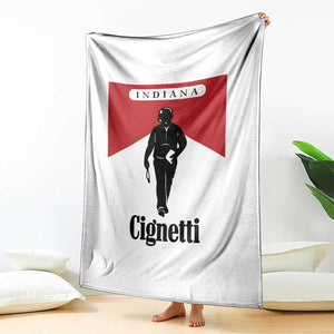 Cignetti Walking Retro Red Box Throw Blanket Indiana Game Day Sports Fan TS02 Print Your Wear