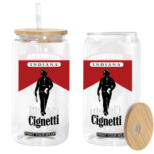 Cignetti Walking Retro Red Box Glass Can Indiana Game Day Sports Fan TS02 Print Your Wear