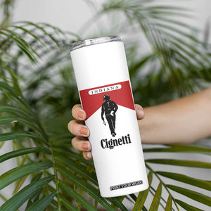 Cignetti Walking Retro Red Box Skinny Tumbler Indiana Game Day Sports Fan TS02 Print Your Wear