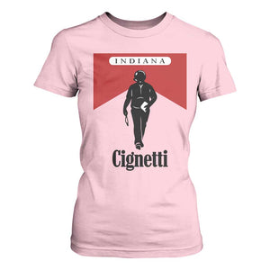 Cignetti Walking Retro Red Box T Shirt For Women Indiana Game Day Sports Fan TS02 Light Pink Print Your Wear