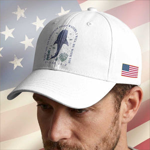 Inspirational Christian Bible Verse Isaiah 43:2 Whale Shark Baseball Cap When You Go Through Deep Waters I Will Be With You