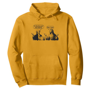 Funny George Washington and Jesus Conversation Hoodie Dude I Know Founding Values and Faith Political Commentary TS02 Gold Print Your Wear