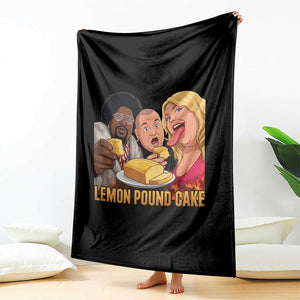 Funny Lemon Pound Cake Meme Throw Blanket Retro Edgy Music Humor Gift for Party Lovers TS02 Print Your Wear