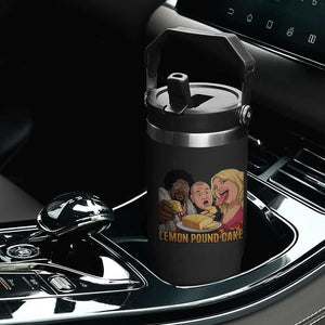 Funny Lemon Pound Cake Meme Flip Straw Tumbler Retro Edgy Music Humor Gift for Party Lovers TS02 Print Your Wear