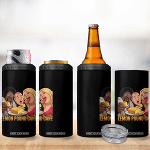 Funny Lemon Pound Cake Meme 4 in 1 Can Cooler Tumbler Retro Edgy Music Humor Gift for Party Lovers TS02 Print Your Wear