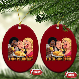 Funny Lemon Pound Cake Meme Ceramic Ornament Retro Edgy Music Humor Gift for Party Lovers TS02 Print Your Wear
