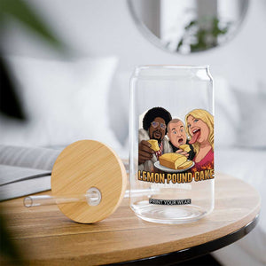 Funny Lemon Pound Cake Meme Glass Can Retro Edgy Music Humor Gift for Party Lovers TS02 Print Your Wear