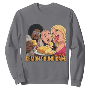 Funny Lemon Pound Cake Meme Sweatshirt Retro Edgy Music Humor Gift for Party Lovers TS02 Charcoal Print Your Wear