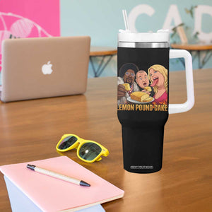 Funny Lemon Pound Cake Meme Tumbler With Handle Retro Edgy Music Humor Gift for Party Lovers TS02 Print Your Wear