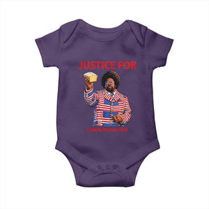 Justice for Lemon Pound Cake Baby Onesie Funny Viral Edgy Meme Courtroom Parody Rap Fans TS02 Purple Print Your Wear