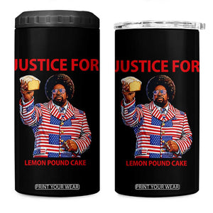 Justice for Lemon Pound Cake 4 in 1 Can Cooler Tumbler Funny Viral Edgy Meme Courtroom Parody Rap Fans TS02 One Size: 16 oz Black Print Your Wear