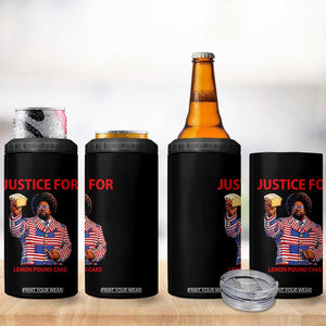 Justice for Lemon Pound Cake 4 in 1 Can Cooler Tumbler Funny Viral Edgy Meme Courtroom Parody Rap Fans TS02 Print Your Wear