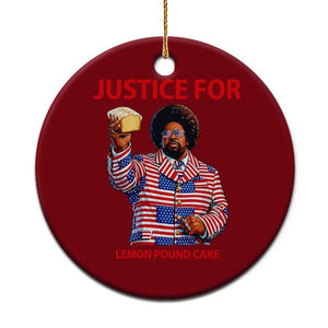 Justice for Lemon Pound Cake Ceramic Ornament Funny Viral Edgy Meme Courtroom Parody Rap Fans TS02 1pc Red Print Your Wear