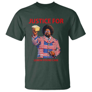 Justice for Lemon Pound Cake T Shirt Funny Viral Edgy Meme Courtroom Parody Rap Fans TS02 Dark Forest Green Print Your Wear