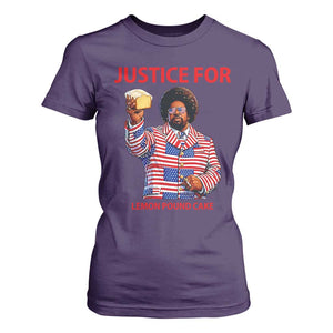Justice for Lemon Pound Cake T Shirt For Women Funny Viral Edgy Meme Courtroom Parody Rap Fans TS02 Purple Print Your Wear