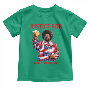 Justice for Lemon Pound Cake Toddler T Shirt Funny Viral Edgy Meme Courtroom Parody Rap Fans TS02 Irish Green Print Your Wear