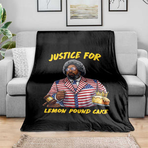 Justice for Lemon Pound Cake Funny Viral Meme Throw Blanket Edgy Hip Hop Humor Parody Gift for Rap Fans TS02 Print Your Wear