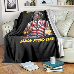 Justice for Lemon Pound Cake Funny Viral Meme Throw Blanket Edgy Hip Hop Humor Parody Gift for Rap Fans TS02 Print Your Wear