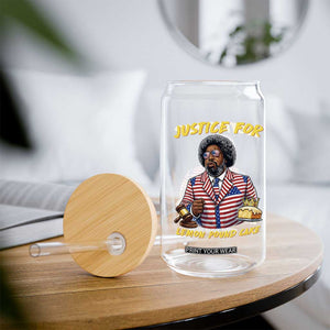 Justice for Lemon Pound Cake Funny Viral Meme Glass Can Edgy Hip Hop Humor Parody Gift for Rap Fans TS02 Print Your Wear
