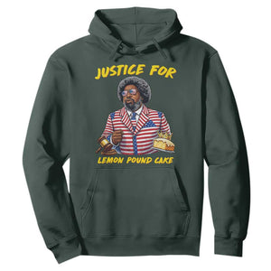 Justice for Lemon Pound Cake Funny Viral Meme Hoodie Edgy Hip Hop Humor Parody Gift for Rap Fans TS02 Dark Forest Green Print Your Wear