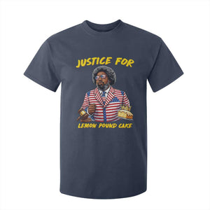 Justice for Lemon Pound Cake Funny Viral Meme T Shirt For Kid Edgy Hip Hop Humor Parody Gift for Rap Fans TS02 Navy Print Your Wear