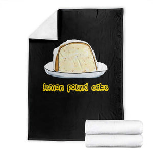 Lemon Pound Cake Funny Meme Throw Blanket Viral Edgy Hip Hop Humor Parody Gift for Rap Fans TS02 Black Print Your Wear