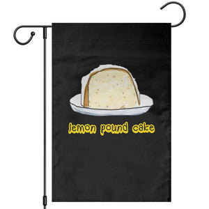 Lemon Pound Cake Funny Meme Garden Flag Viral Edgy Hip Hop Humor Parody Gift for Rap Fans TS02 Black Print Your Wear
