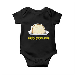 Lemon Pound Cake Funny Meme Baby Onesie Viral Edgy Hip Hop Humor Parody Gift for Rap Fans TS02 Black Print Your Wear