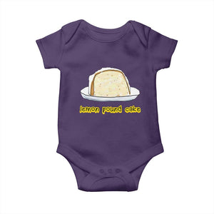 Lemon Pound Cake Funny Meme Baby Onesie Viral Edgy Hip Hop Humor Parody Gift for Rap Fans TS02 Purple Print Your Wear