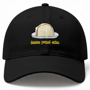 Lemon Pound Cake Funny Meme Baseball Cap Viral Edgy Hip Hop Humor Parody Gift for Rap Fans TS02 Print Your Wear
