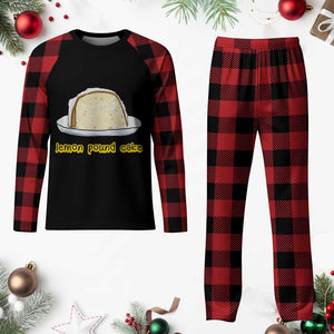 Lemon Pound Cake Funny Meme Plaid Pajama Set Viral Edgy Hip Hop Humor Parody Gift for Rap Fans TS02 Buffalo Plaid Print Your Wear