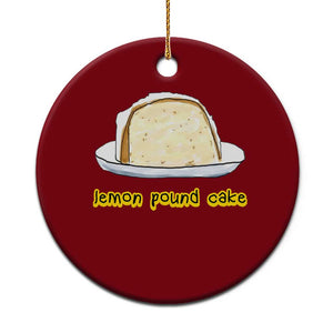 Lemon Pound Cake Funny Meme Ceramic Ornament Viral Edgy Hip Hop Humor Parody Gift for Rap Fans TS02 1pc Red Print Your Wear