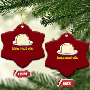 Lemon Pound Cake Funny Meme Ceramic Ornament Viral Edgy Hip Hop Humor Parody Gift for Rap Fans TS02 Print Your Wear