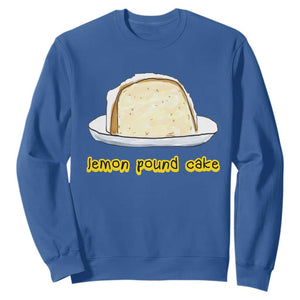 Lemon Pound Cake Funny Meme Sweatshirt Viral Edgy Hip Hop Humor Parody Gift for Rap Fans TS02 Royal Blue Print Your Wear