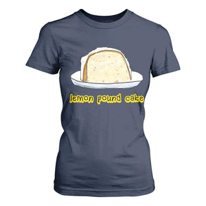 Lemon Pound Cake Funny Meme T Shirt For Women Viral Edgy Hip Hop Humor Parody Gift for Rap Fans TS02 Navy Print Your Wear