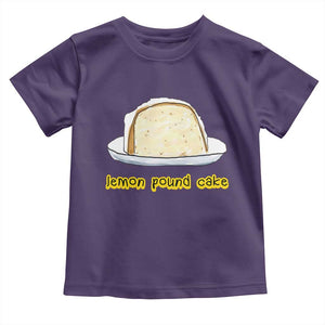 Lemon Pound Cake Funny Meme Toddler T Shirt Viral Edgy Hip Hop Humor Parody Gift for Rap Fans TS02 Purple Print Your Wear