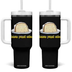 Lemon Pound Cake Funny Meme Tumbler With Handle Viral Edgy Hip Hop Humor Parody Gift for Rap Fans TS02 One Size: 40 oz Black Print Your Wear