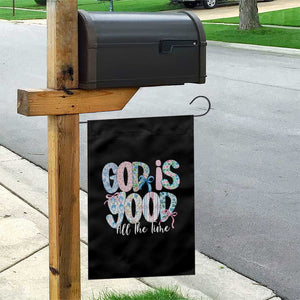 God Is Good All The Time Coquette Christian Faith Garden Flag Floral Patchwork Aesthetic Bow Cute Religious Gift TS02 Print Your Wear