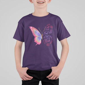 Mental Health Matters T Shirt For Kid Be Kind Mental Health Matters Floral Butterfly Motivational Mental Health Awareness TS02 Purple Printyourwear