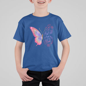 Mental Health Matters T Shirt For Kid Be Kind Mental Health Matters Floral Butterfly Motivational Mental Health Awareness TS02 Royal Blue Printyourwear