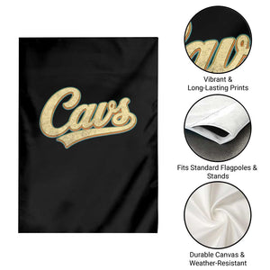 Vintage Cavs Name Script Garden Flag for Sports Fan TS02 Print Your Wear