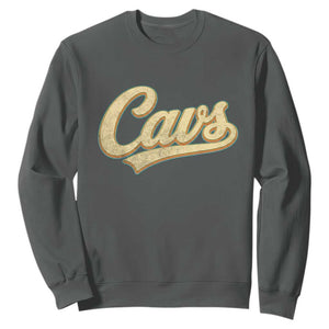 Vintage Cavs Name Script Sweatshirt for Sports Fan