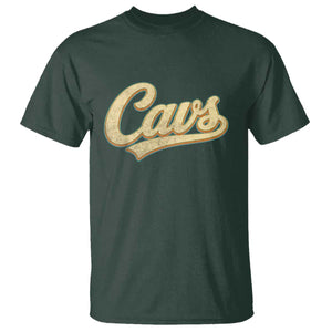 Vintage Cavs Name Script T Shirt for Sports Fan TS02 Dark Forest Green Print Your Wear