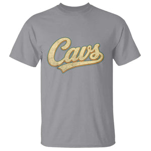 Vintage Cavs Name Script T Shirt for Sports Fan TS02 Sport Gray Print Your Wear