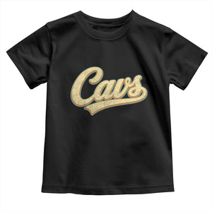 Vintage Cavs Name Script Toddler T Shirt for Sports Fan TS02 Black Print Your Wear