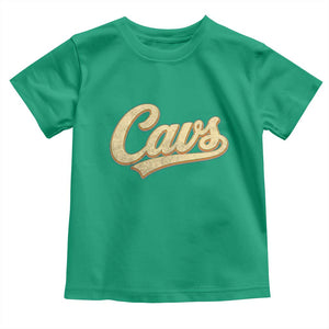 Vintage Cavs Name Script Toddler T Shirt for Sports Fan TS02 Irish Green Print Your Wear