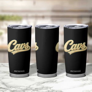 Vintage Cavs Name Script Tumbler Cup for Sports Fan