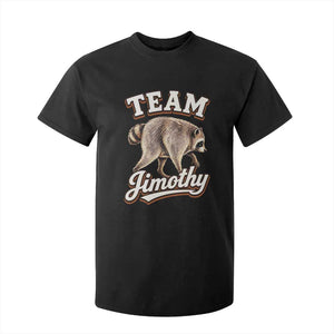 Team Jimothy Funny Viral Seattle Raccoon Legend T Shirt For Kid Trash Panda Meme Vintage Sports Style Graphic TS02 Black Print Your Wear
